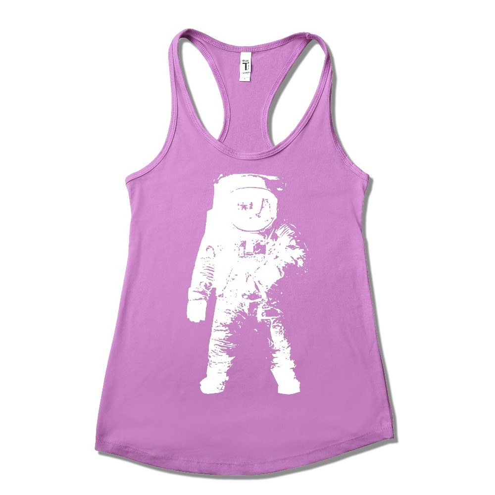 💕 Moon Woman Astronaut Racerback Tank Lilac NWT